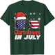 Christmas In July US Flag Santa Patriot Men Women Kids Boys T-Shirt - T-Shirt | Forest