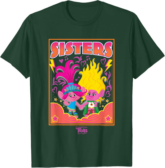 DreamWorks Trolls Band Together Poppy and Viva Sisters T-Shirt - T-Shirt | Forest