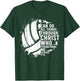 Funny Volleyball Christian Design Women Boys Girls T-Shirt - T-Shirt | Forest