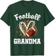 Football Grandma Leopard Heart T-Shirt - T-Shirt | Forest