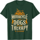 Classic Motorcycle Biker Dog Motorcycle And Dogs Because T-Shirt - T-Shirt | Forest
