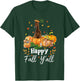 Happy Fall Y'all Horse Thanksgiving Horse Lover Halloween T-Shirt - T-Shirt | Forest