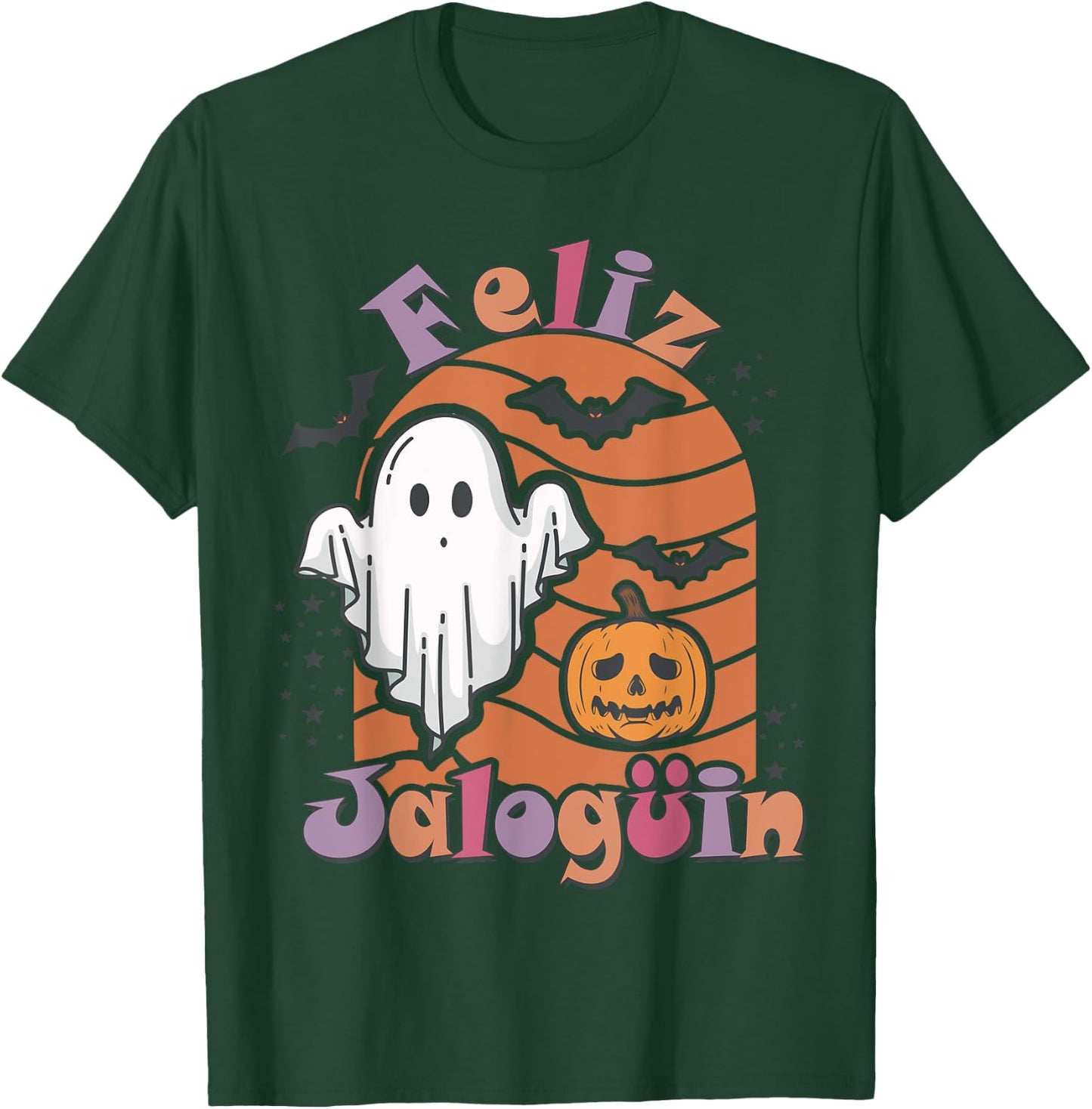 Feliz Jaloguin Cute Spanish Haloween Latino T-Shirt - T-Shirt | Forest