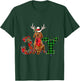 Joy Christmas Lights Vizsla Dog Santa Hat Pajama Men Women Kids T-Shirt - T-Shirt | Forest