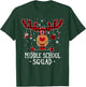 Middle School Squad Plaid Reindeer Santa Teacher Christmas Women Kids T-Shirt - T-Shirt | Forest