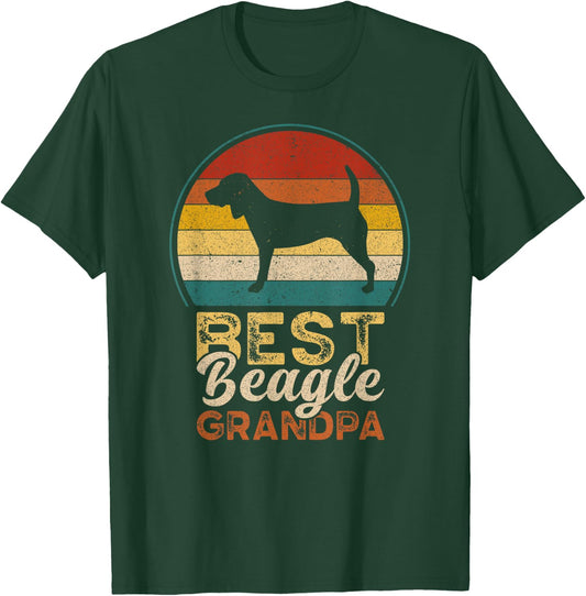 Best Beagle Grandpa, Father's Day, Grandfather Beagle T-Shirt - T-Shirt | Forest