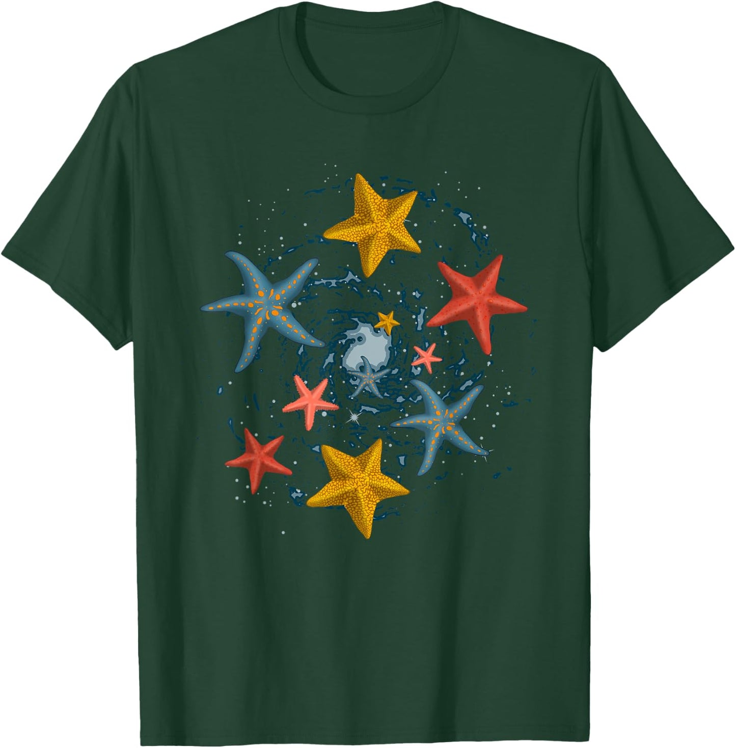 Sea Animal Lover Aquarium Ocean Starfish T-Shirt - T-Shirt | Forest