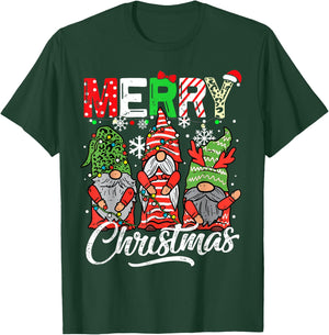 Merry christmas gnomes family pajamas matching women T-Shirt - T-Shirt | Forest