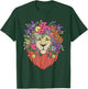 Funny Indie Style Lion Flowers Cute Hipster Outfit Men Women T-Shirt - T-Shirt | Forest