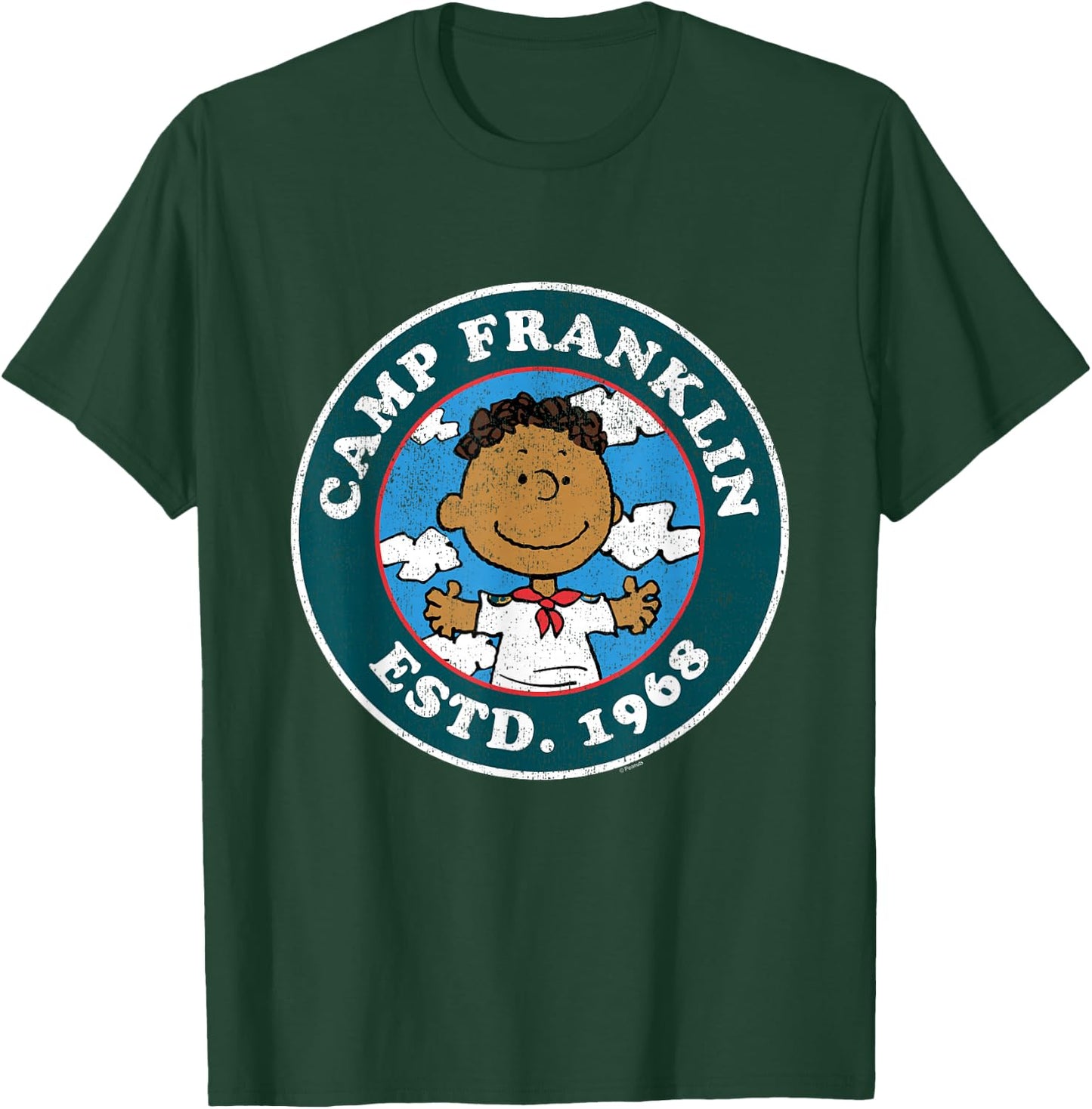 Peanuts - Camp Franklin Armstrong ESTD 1968 T-Shirt - T-Shirt | Forest