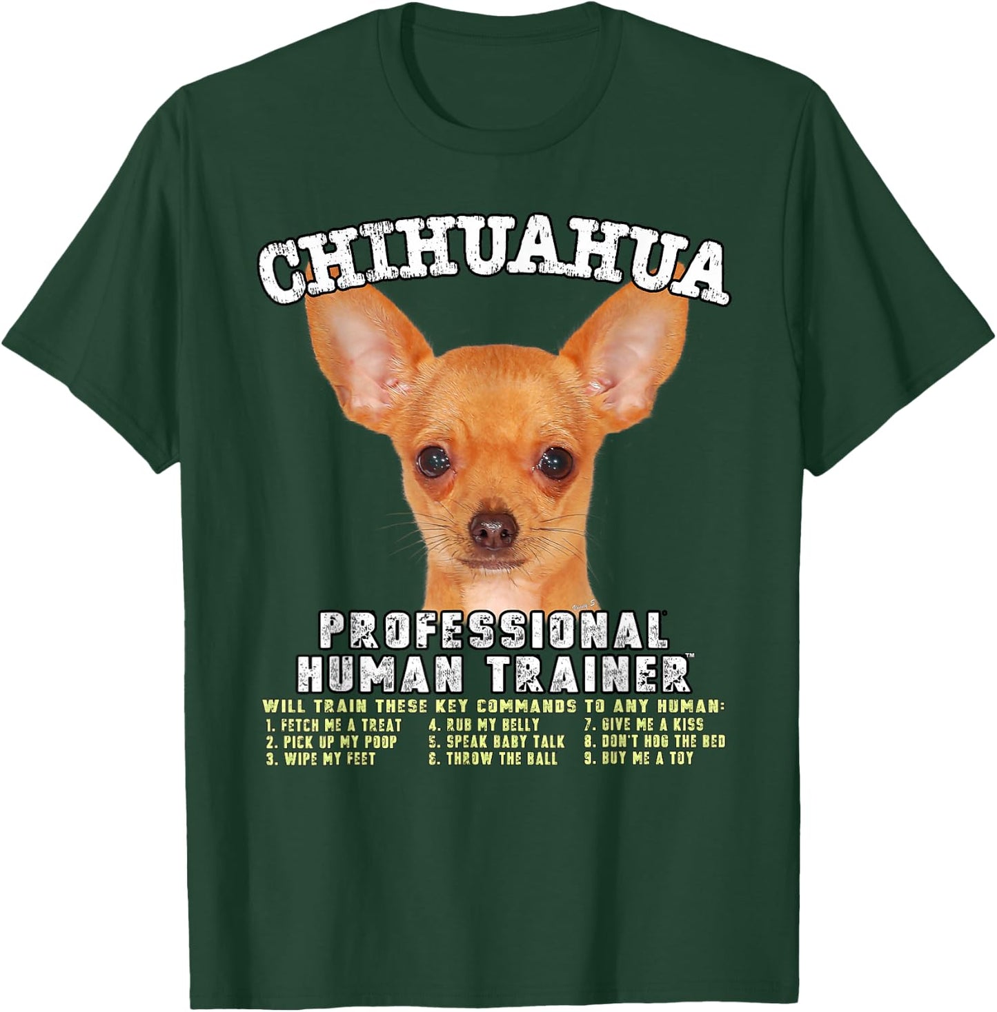 Kitana Chihuahua Dog Themed , -Adults, Black, Small, Short Sleeve, Cotton, Classic Fit, Modern Classic, Chihuahua T-Shirt - T-Shirt | Forest