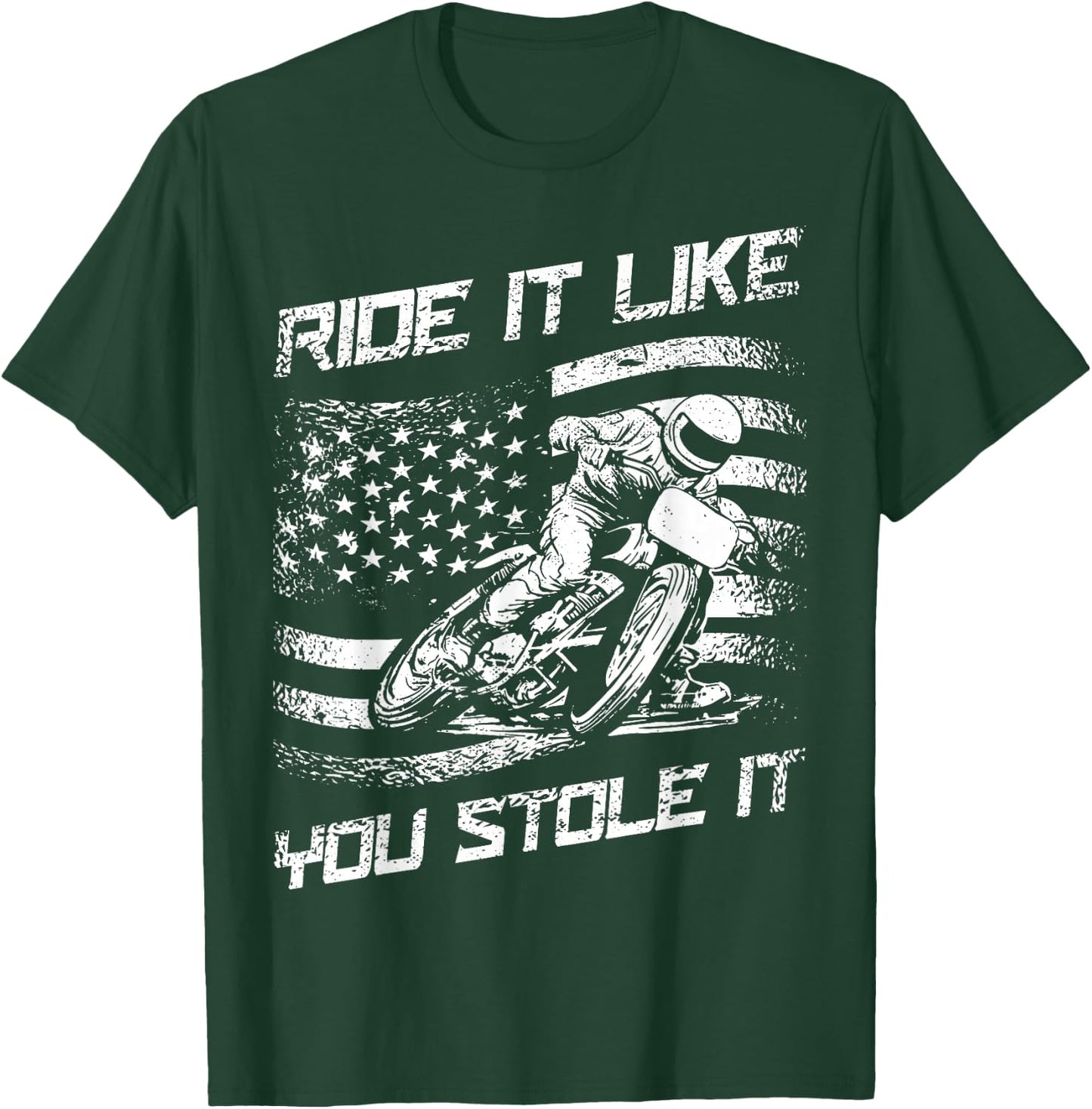 Flat Track Racing T-Shirt - T-Shirt | Forest