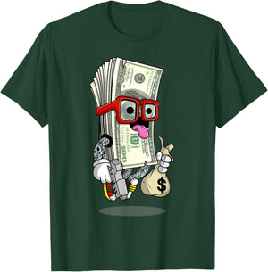 Money Hip Hop Graphic Urban Graffiti Art T-Shirt - T-Shirt | Forest