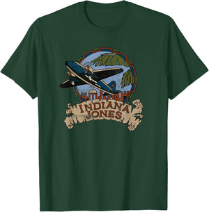 Lucasfilm Indiana Jones Adventure Plane Vintage Small T-Shirt - T-Shirt | Forest