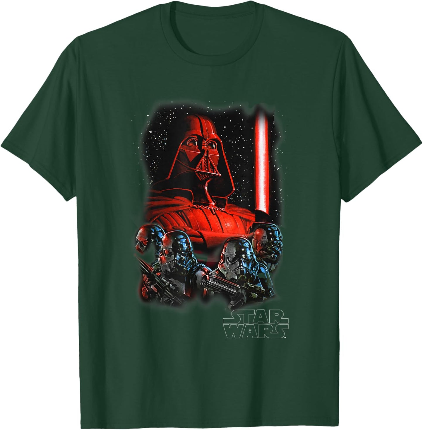 Star Wars Empire Strikes Back Vintage Galactic Darth Vader T-Shirt - T-Shirt | Forest