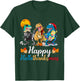 Halloween Thanksgiving Christmas Happy HalloThanksMas T rex T-Shirt - T-Shirt | Forest