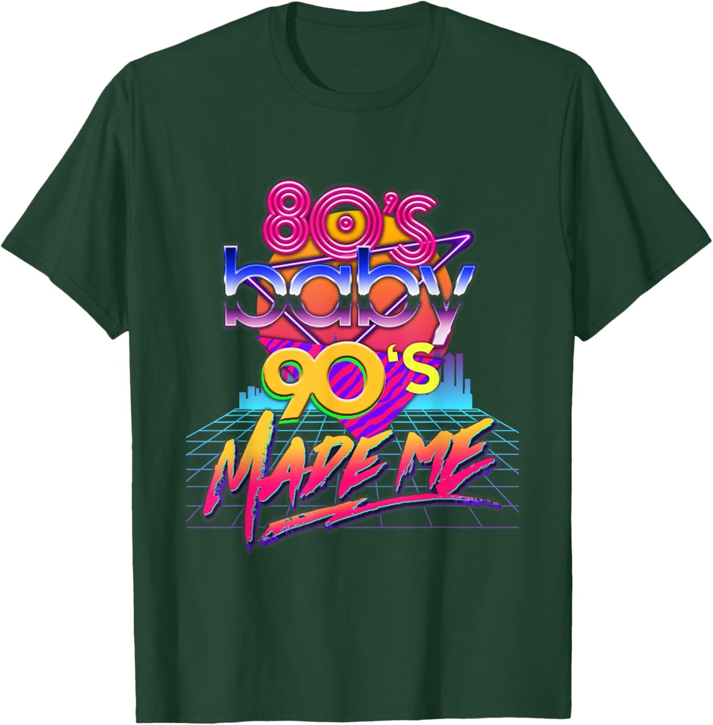 1980s 80s Baby 1990s 90s Made Me Vintage Retro Costume Party T-Shirt - T-Shirt | Forest