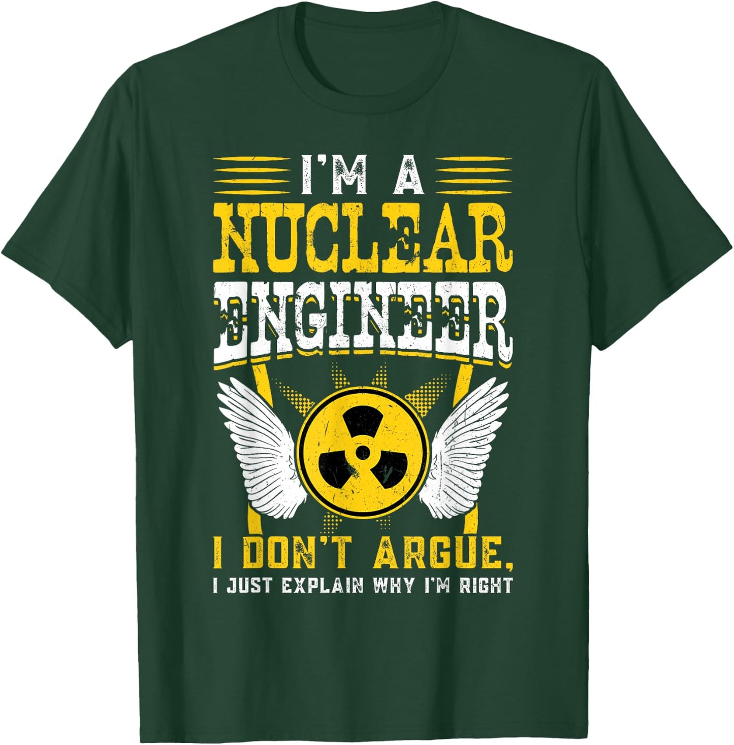 Nuclear Engineer & Nuclear Plant Shirts and Gifts I'm A Nuclear Engineer - Black, Small, -Adults, Short Sleeve, , Modern Nuclear Radiation, Polyester 100% T-Shirt - T-Shirt | Forest