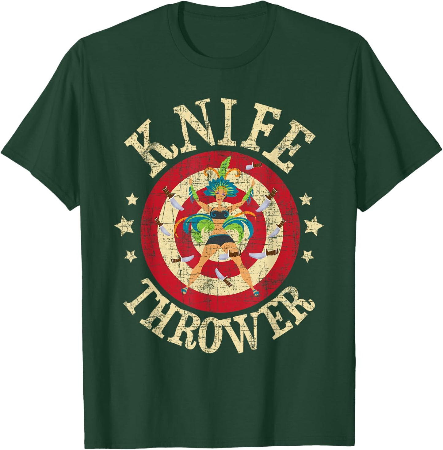 Knife Thrower - Circus Birthday Party Circus Costume Small T-Shirt - T-Shirt | Forest