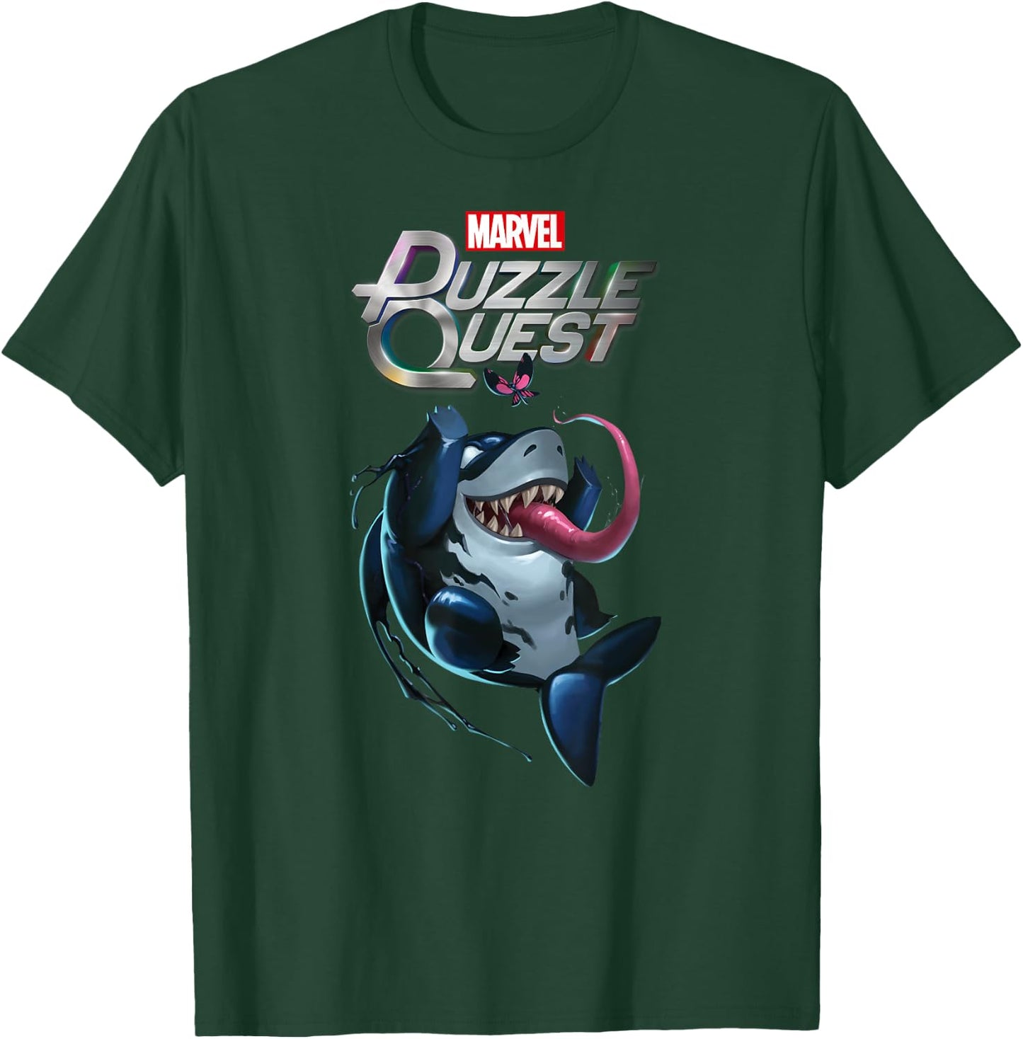 Marvel Puzzle Quest Jeff the Land Shark Jeffrey Symbiote T-Shirt - T-Shirt | Forest