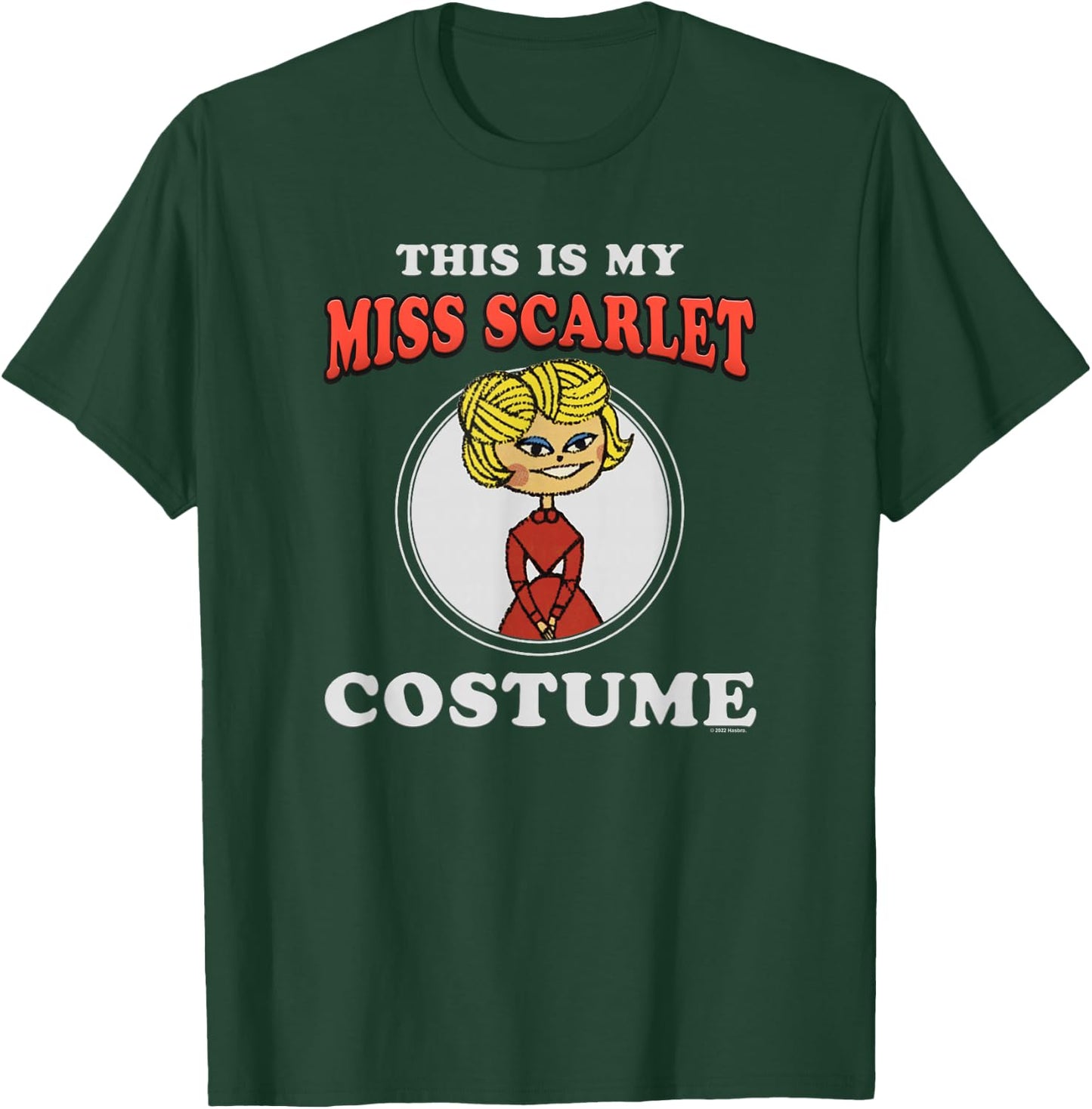 Clue This Is My Miss Scarlet Costume T-Shirt - T-Shirt | Forest