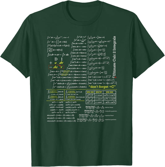 blackpenredpen Calculus 2 Ultimate Integral T-Shirt - T-Shirt | Forest