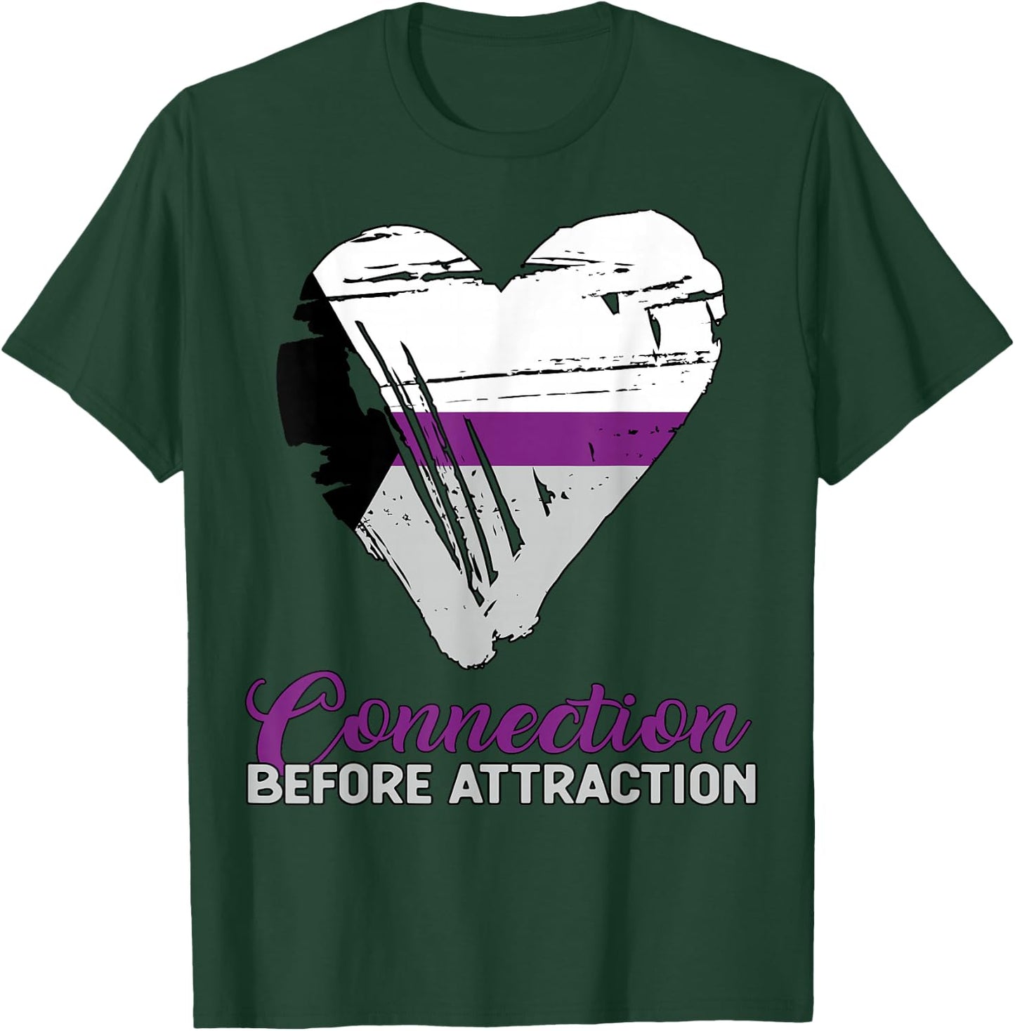 Demisexual Joke Quote Heart Demisexual Flag T-Shirt - T-Shirt | Forest
