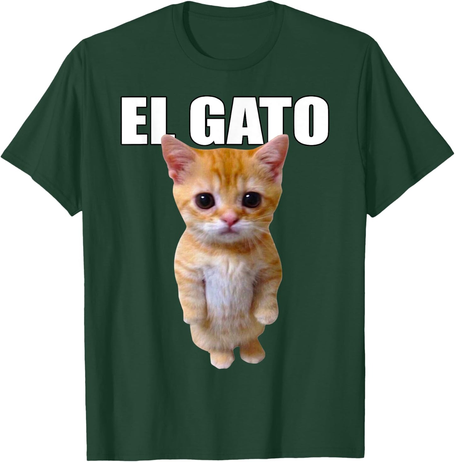 El Gato Meme Sad Crying Cat Munchkin Kitty Meme Trendy Small T-Shirt - T-Shirt | Forest
