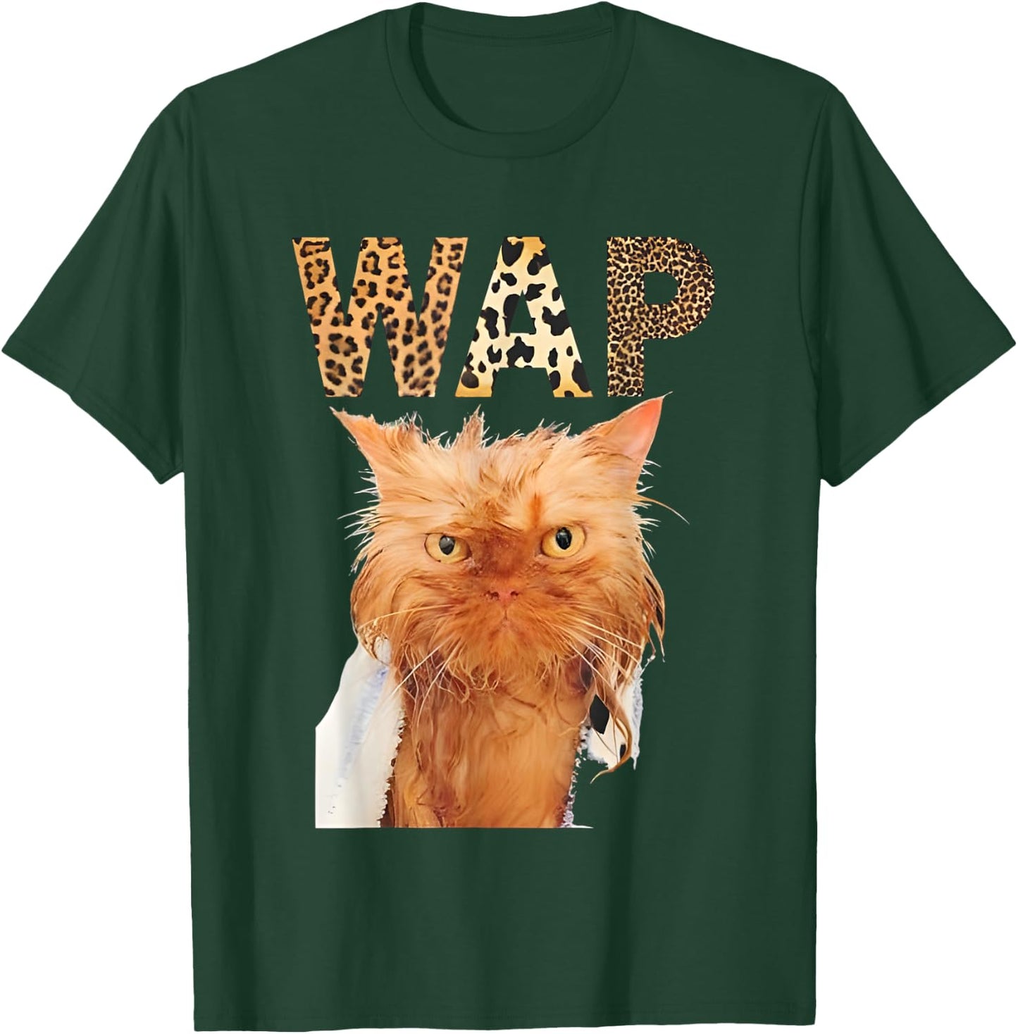 Wap Wet Cat Funny Women T-Shirt - T-Shirt | Forest