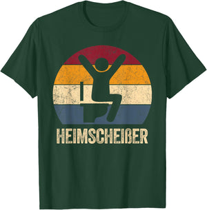Heimscheißer Shirt Retro Rainbow Gekackt Wir Zu Home T-Shirt - T-Shirt | Forest