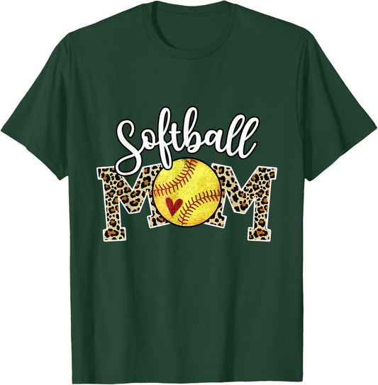 Softball Mom Dance mom Baseball Mom Mother Day T-Shirt - T-Shirt | Forest