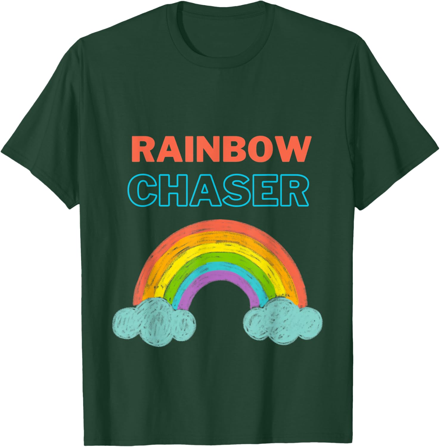 Rainbow Chaser Kids T-Shirt - T-Shirt | Forest