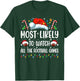 Most Likely to Watch All The Football Games Christmas Family T-Shirt - T-Shirt | Forest