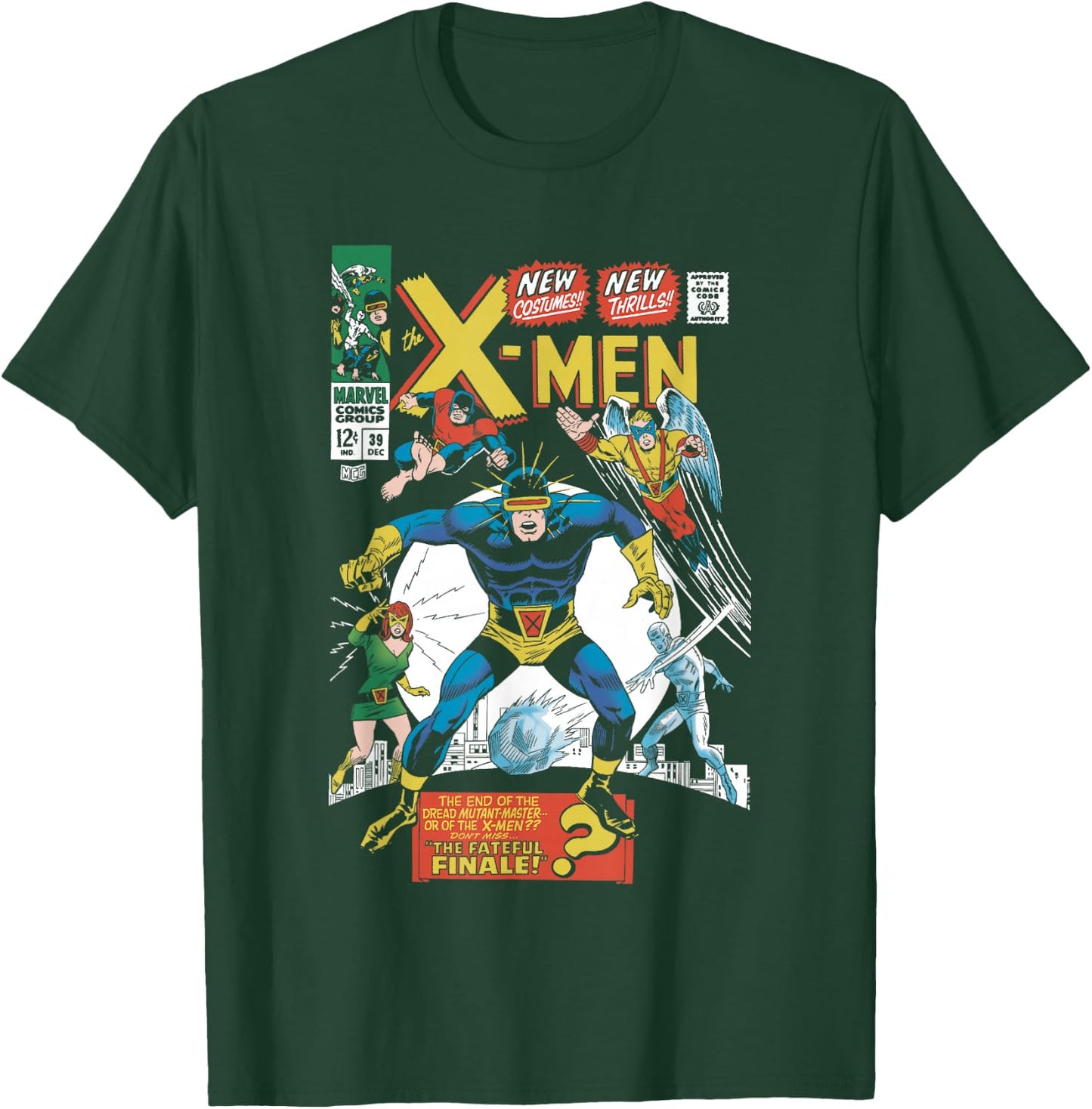 Marvel X-Men New Costumes! New Thrills! Vintage Comic Cover T-Shirt - T-Shirt | Forest