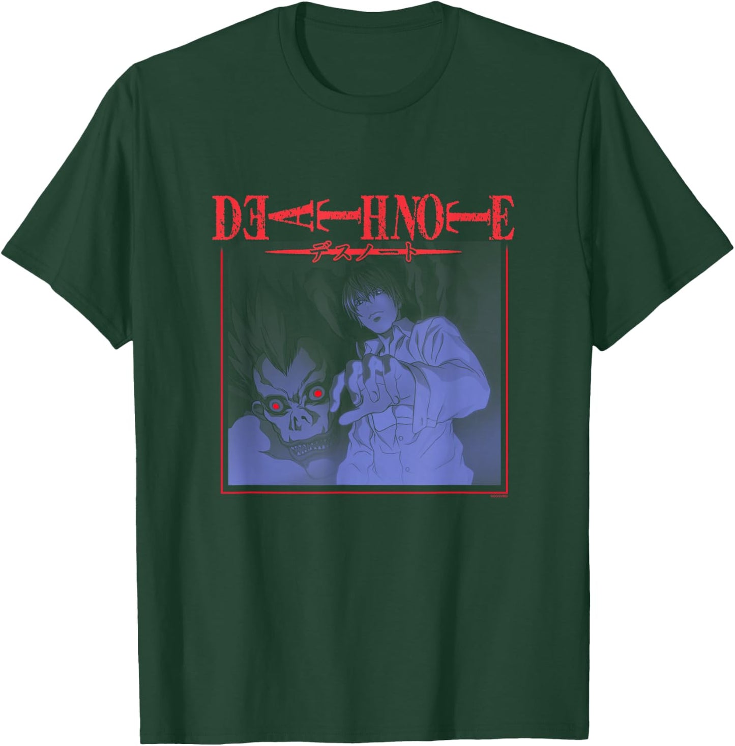 Death Note Light and Ryuk with Logo Anime T-Shirt - T-Shirt | Forest