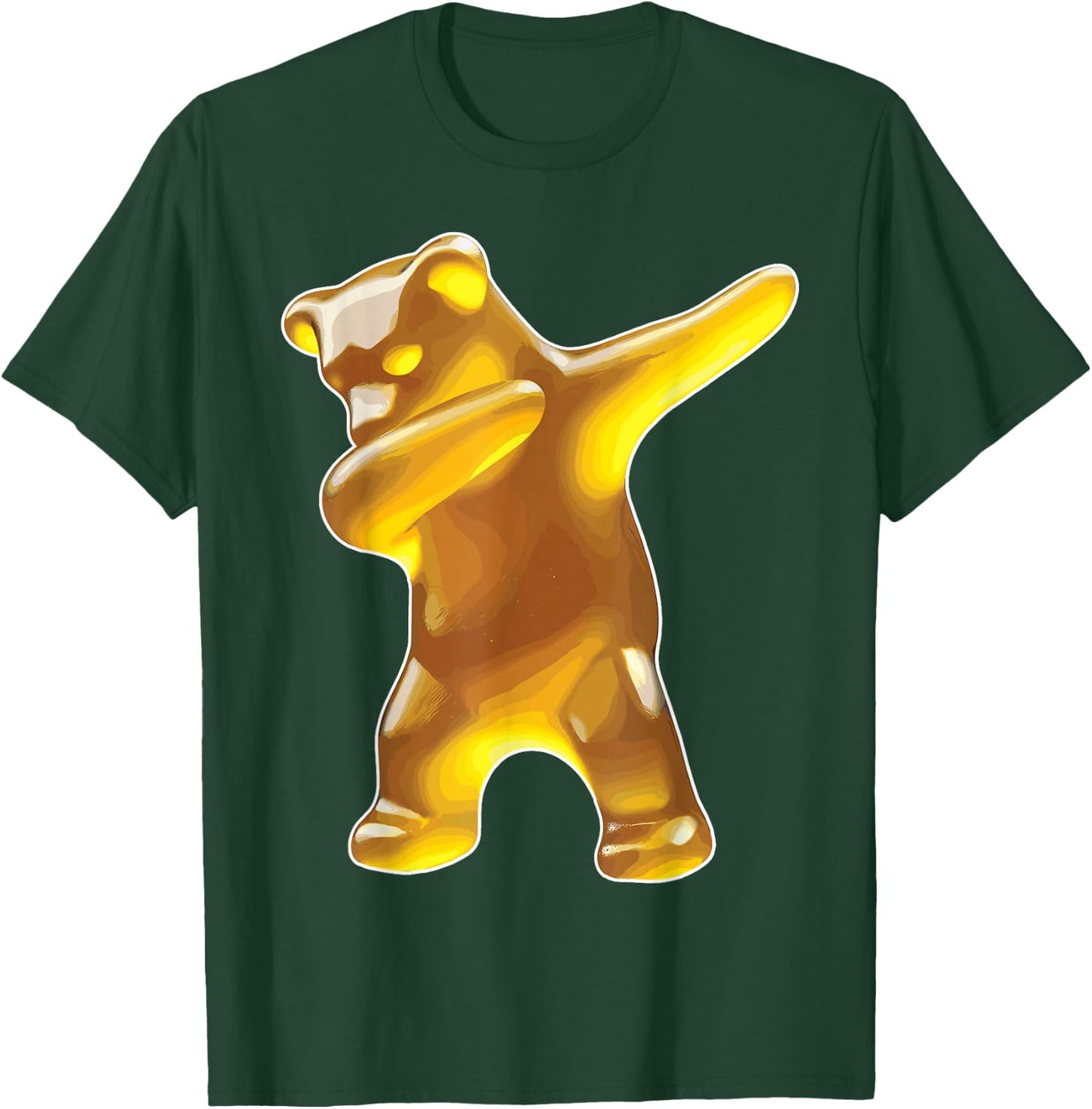 Gummy Bear, Yellow Gummy Bear, Dabbing Gummy Bear T-Shirt - T-Shirt | Forest