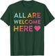 Vintage All Are Welcome Here T-Shirt - T-Shirt | Forest