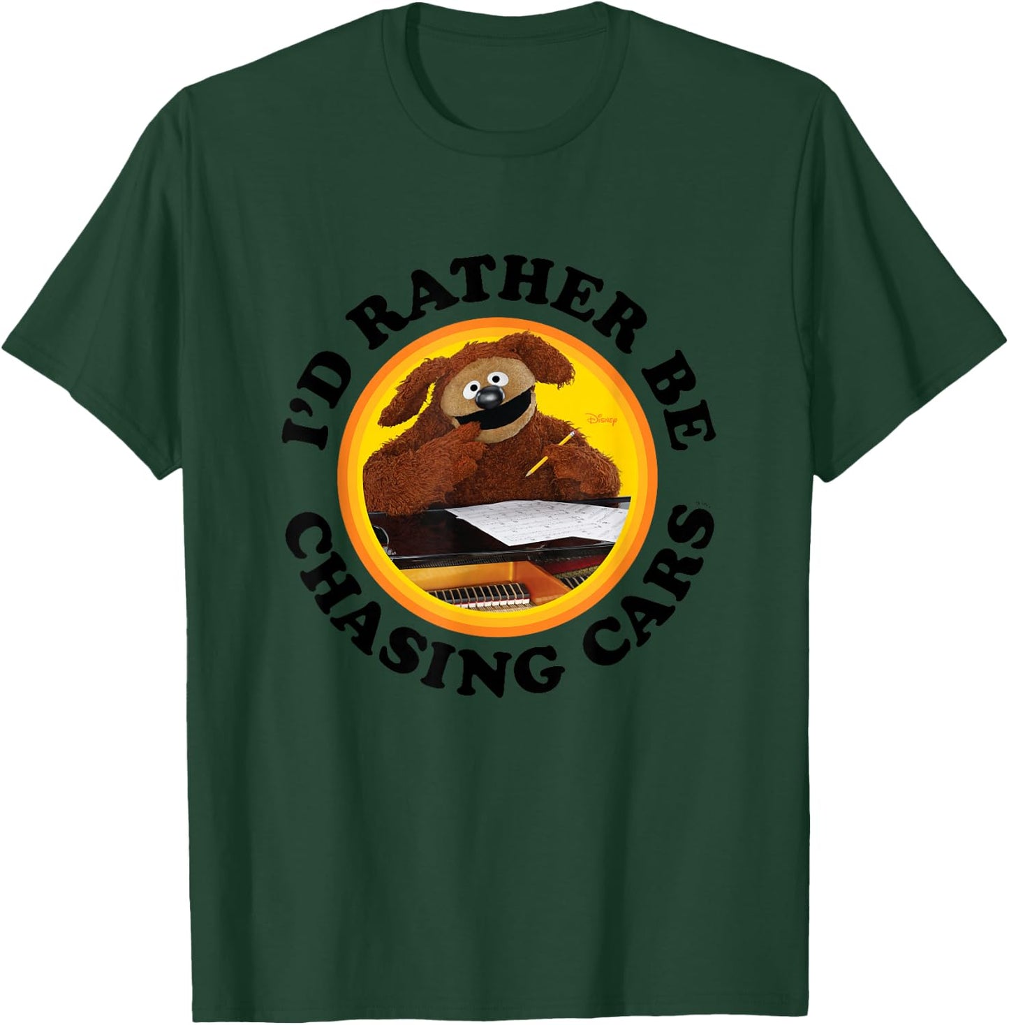 The Muppets - I'd Rather Be Chasing Cars T-Shirt - T-Shirt | Forest