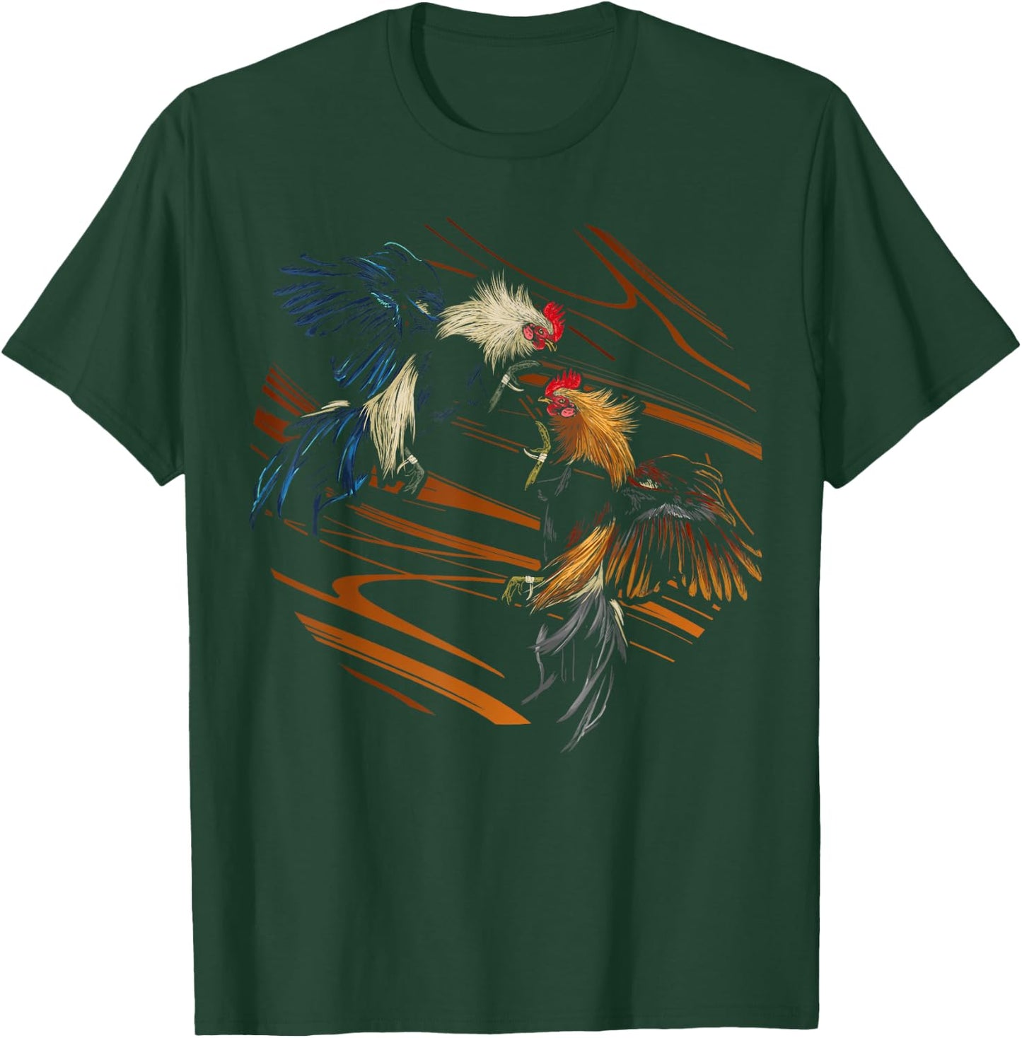 Peleas De Gallos Cockfighter Game Fowl Cockfighting Rooster T-Shirt - T-Shirt | Forest