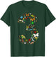 3 Years Old Three Bug 3rd Birthday Bugs Insects Boy Girl T-Shirt - T-Shirt | Forest