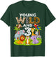 Young Wild and 3 Zoo 3rd Birthday Animals Jungle Safari Kids T-Shirt - T-Shirt | Forest
