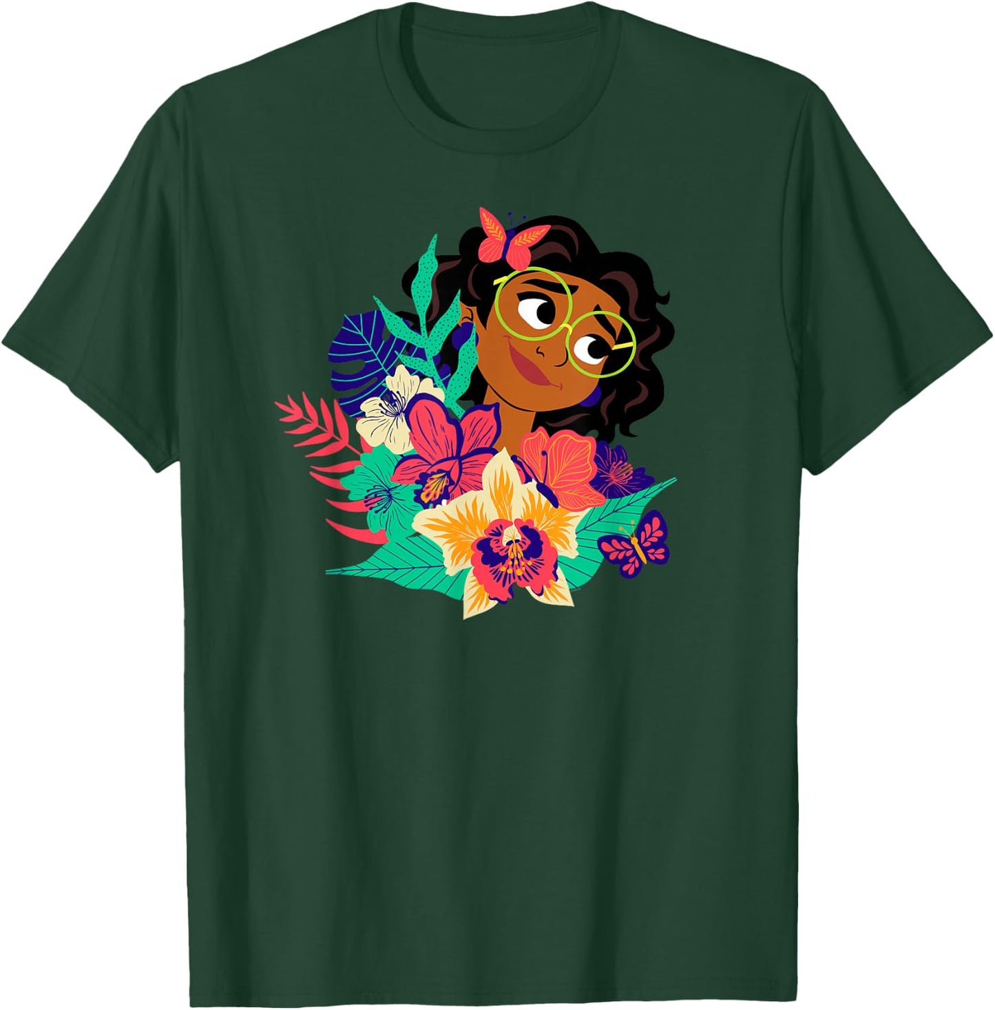 Disney Encanto Mirabel Flowers and Butterflies Paradiso T-Shirt - T-Shirt | Forest