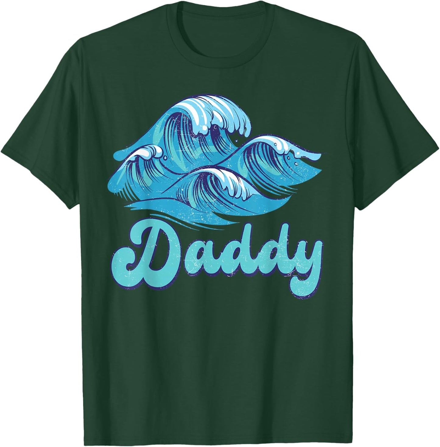 Daddy Surf Birthday Beach Theme Family Matching T-Shirt - T-Shirt | Forest