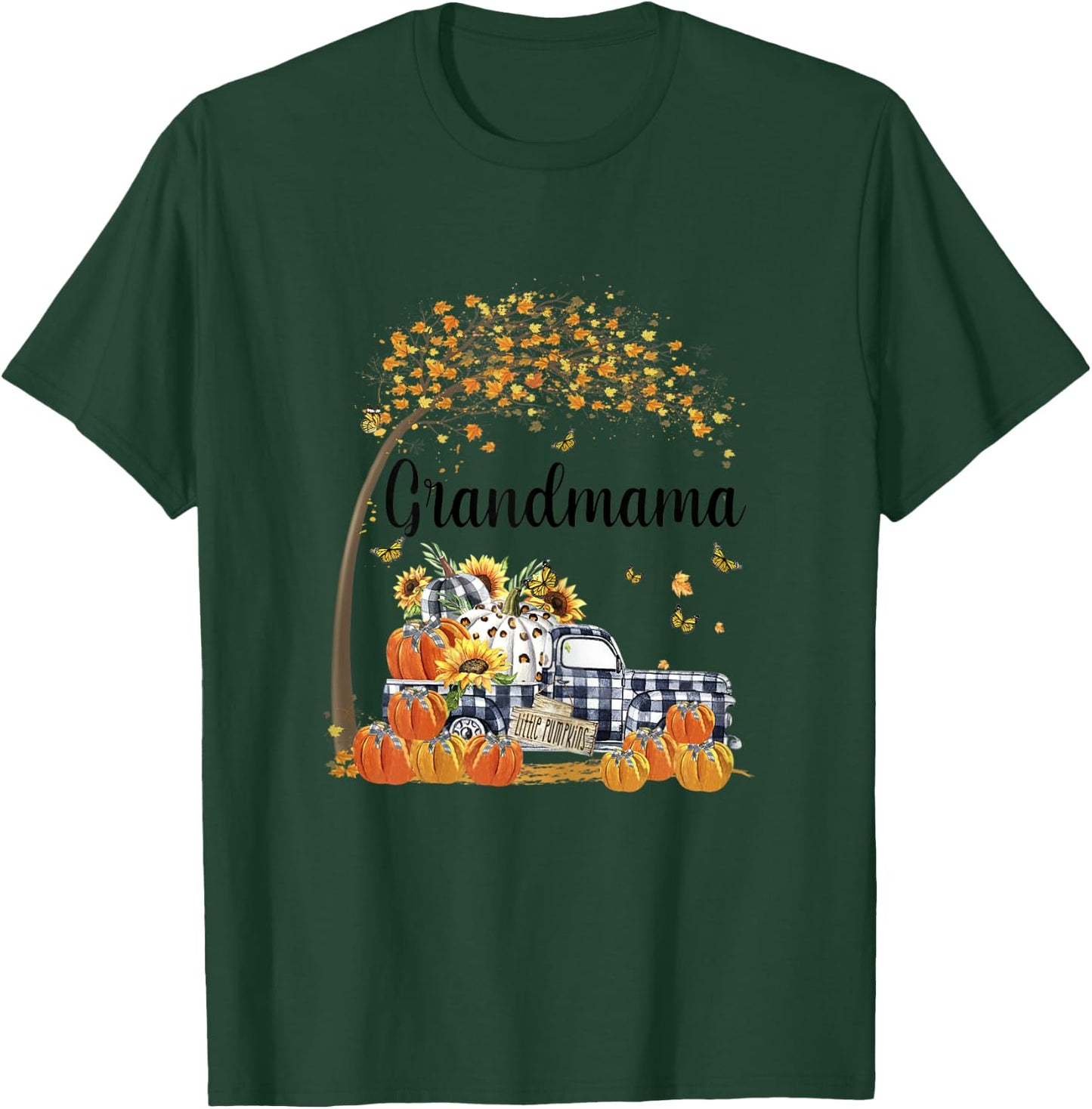Grandmama's Little Pumpkins Halloween Fall T-Shirt - T-Shirt | Forest