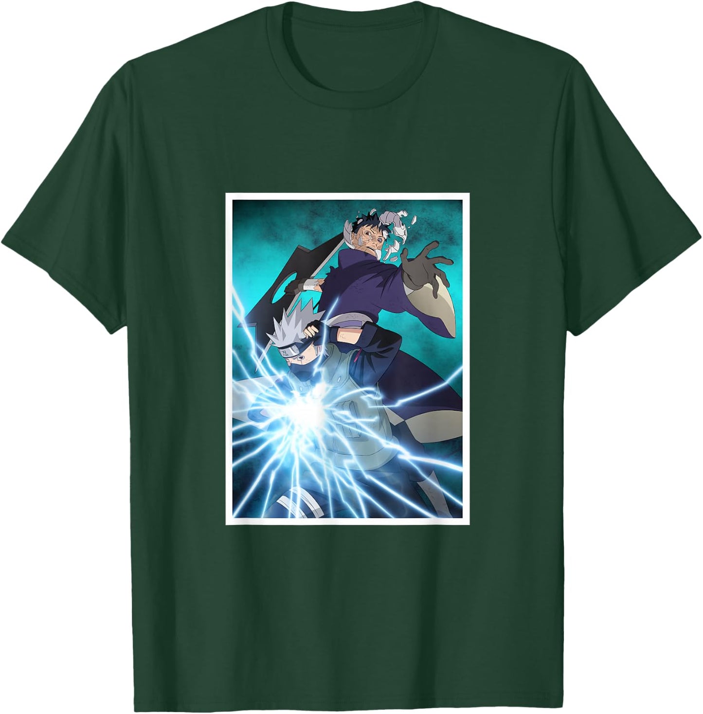 The Kakashi and Obito Fighting T-Shirt - T-Shirt | Forest
