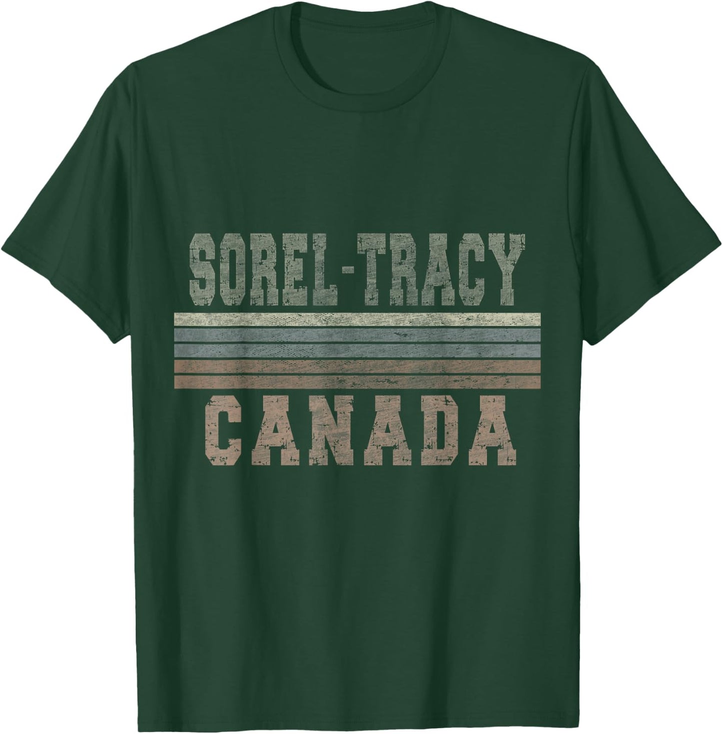 Retro Sorel-Tracy Canada T-Shirt - T-Shirt | Forest