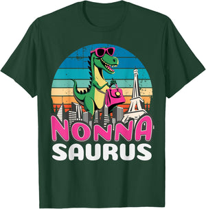Nonnasaurus T Rex Dinosaur Nonna Saurus Family T-Shirt - T-Shirt | Forest