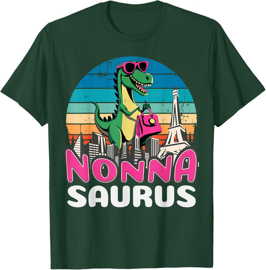 Nonnasaurus T Rex Dinosaur Nonna Saurus Family T-Shirt - T-Shirt | Forest