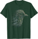 Bird Portrait Artwork | Animal Motif Bird T-Shirt - T-Shirt | Forest