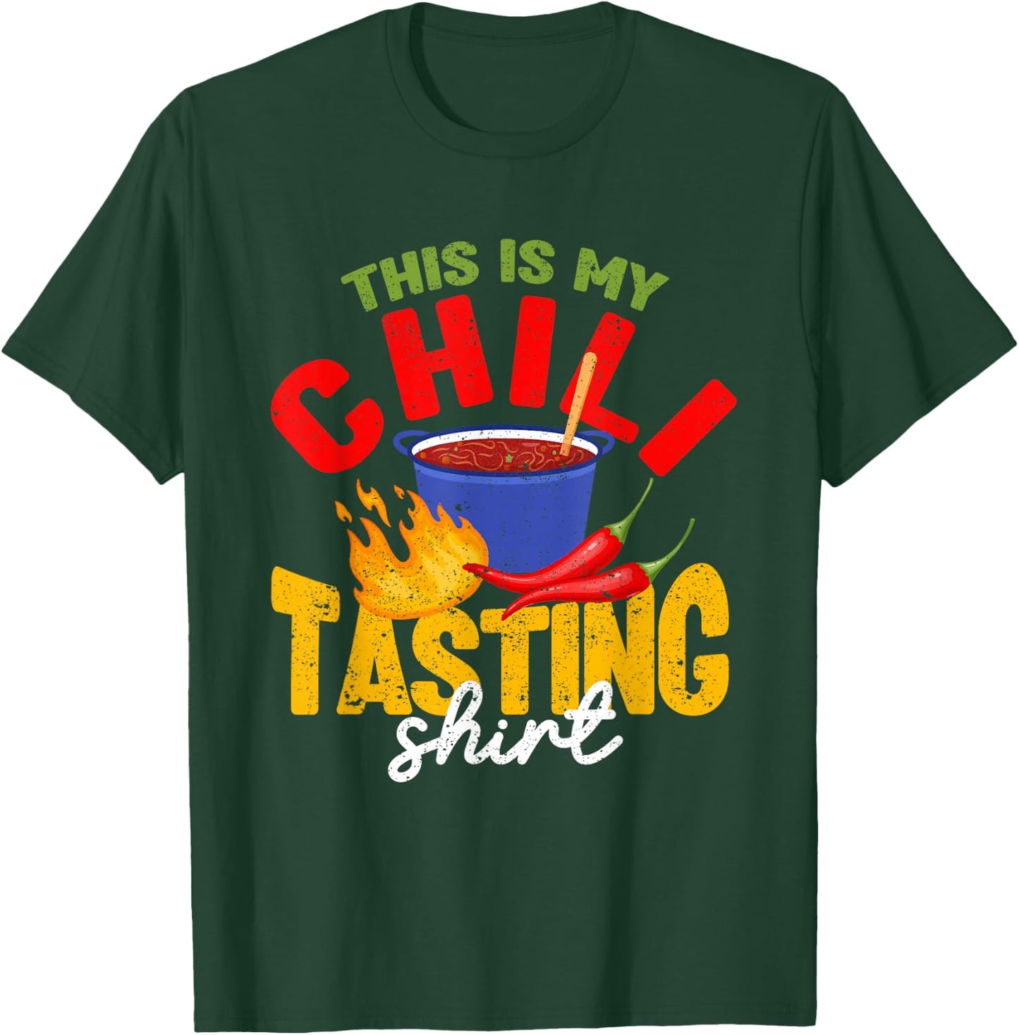 This Is My Chili Tasting Shirt Cook Off Cooking Competition T-Shirt - T-Shirt | Forest
